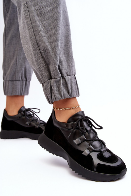 Peau baskets Féminin M01/2 Zazoo couleur noire Peau baskets Féminin M01/2 Zazoo couleur noire