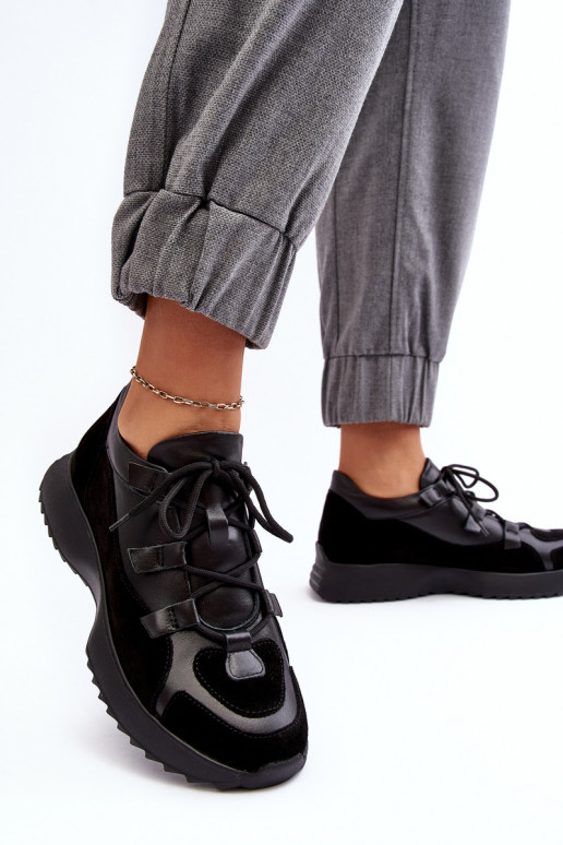 Peau baskets Féminin M01/2 Zazoo couleur noire Peau baskets Féminin M01/2 Zazoo couleur noire