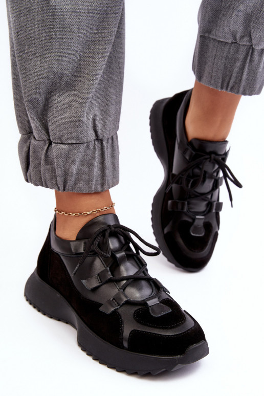 Peau baskets Féminin M01/2 Zazoo couleur noire Peau baskets Féminin M01/2 Zazoo couleur noire