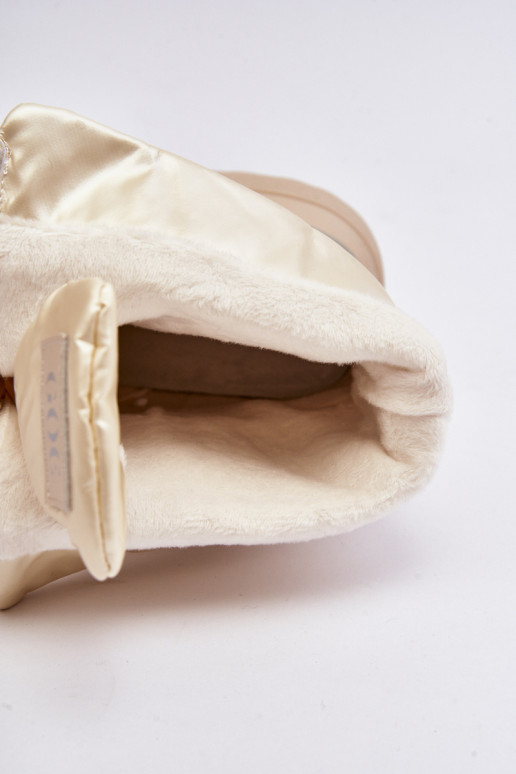 Bottes de neige Féminin Sur une semelle épaisse avec fermetures éclair GOE MM2N4079 beige Bottes de neige Féminin Sur une semelle épaisse avec fermetures éclair GOE MM2N4079 beige