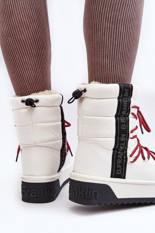 Bottes de neige Féminin Sur une semelle épaisse Végétalien D.Franklin DFSH371007 couleur blanche Bottes de neige Féminin Sur une semelle épaisse Végétalien D.Franklin DFSH371007 couleur blanche