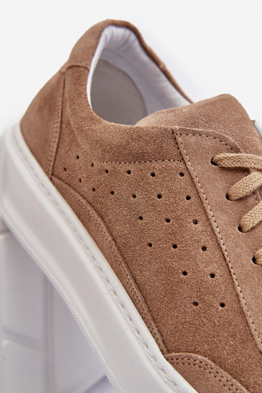 Mâle baskets en daim Zazoo 1544 beige Mâle baskets en daim Zazoo 1544 beige