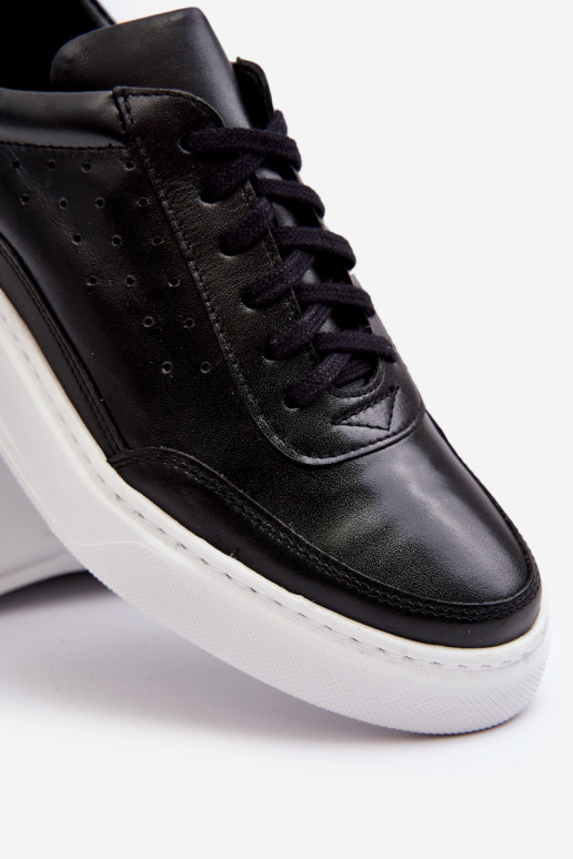 Mâle baskets Peau Zazoo 1544 couleur noire Mâle baskets Peau Zazoo 1544 couleur noire