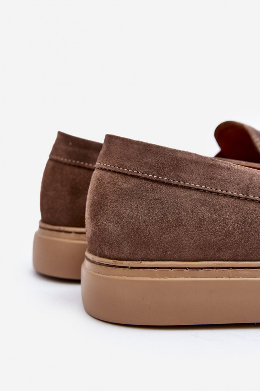 en daim Chaussures pour hommes Mocassins Zazoo 1574 beige en daim Chaussures pour hommes Mocassins Zazoo 1574 beige