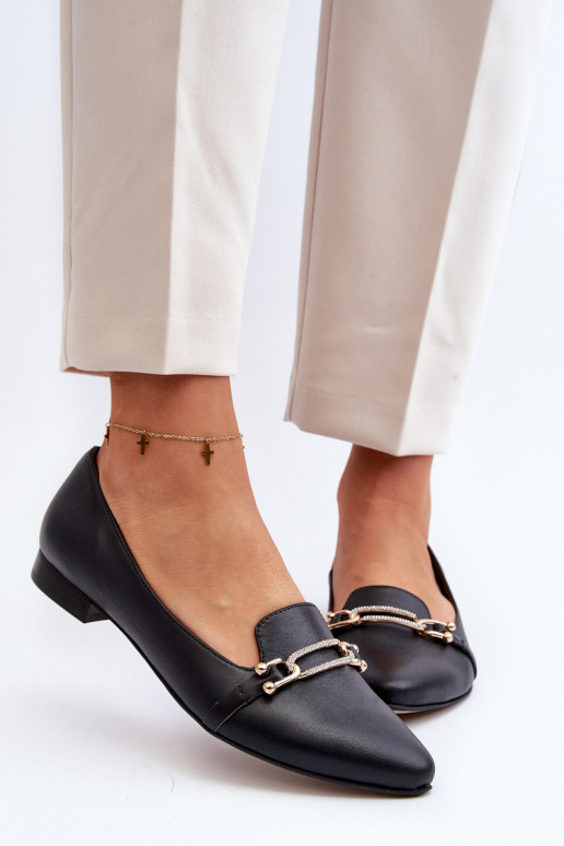 Zazoo 2885 Ballerines avec des ornements couleur noire