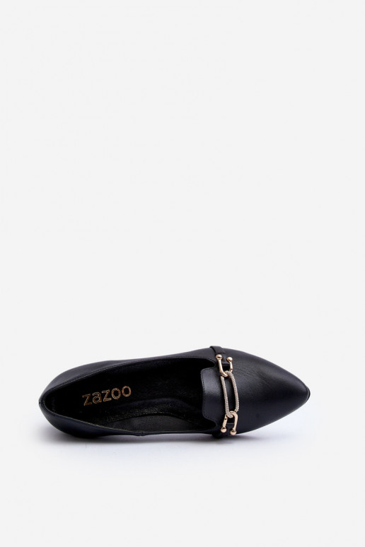 Zazoo 2885 Ballerines avec des ornements couleur noire