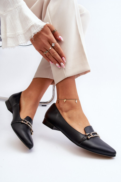 Zazoo 2885 Ballerines avec des ornements couleur noire