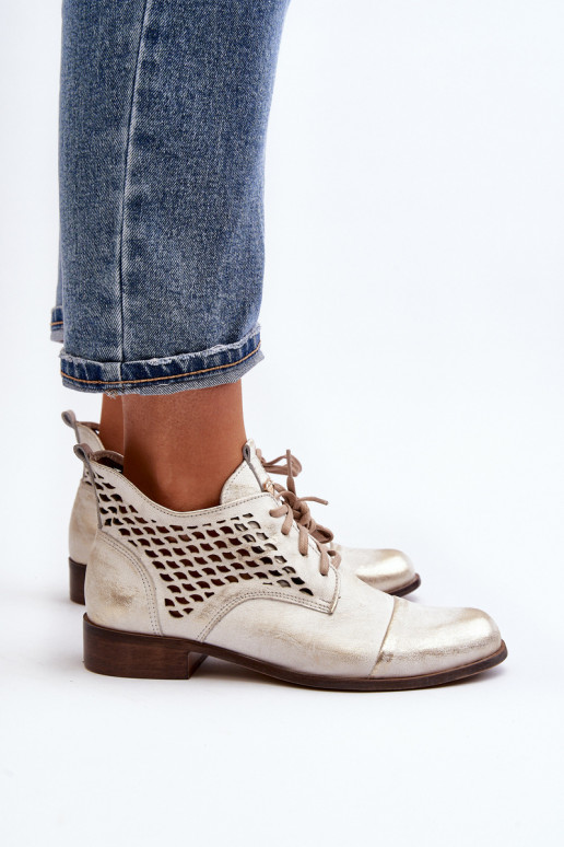 Zazoo 2878 Faible Bottes ajourées Peau Féminin couleur argent