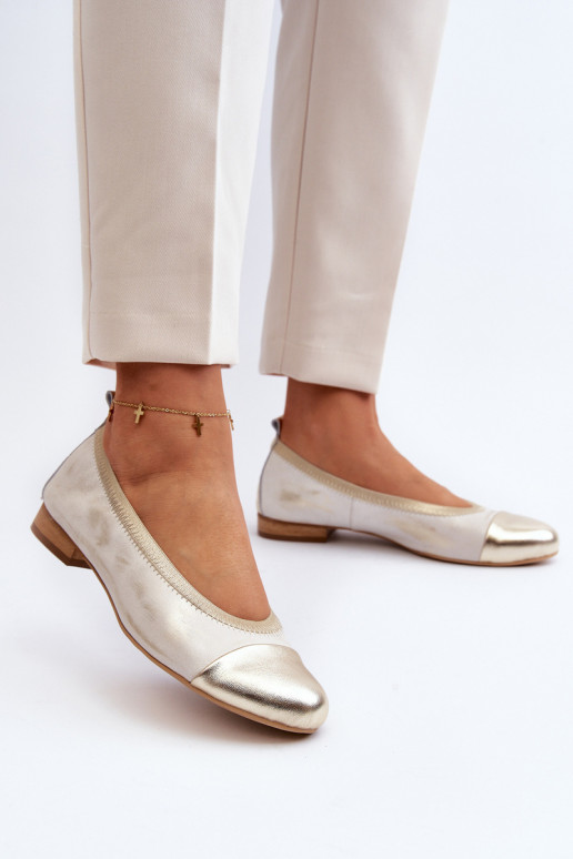 Zazoo 2890 Ballerines couleur dorée Nettoyé
