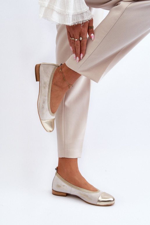 Zazoo 2890 Ballerines couleur dorée Nettoyé