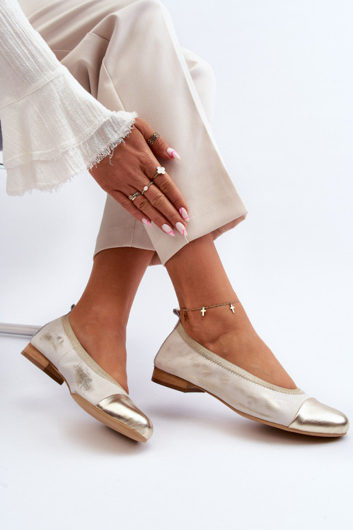 Zazoo 2890 Ballerines couleur dorée Nettoyé