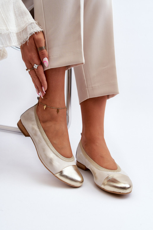 Zazoo 2890 Ballerines couleur dorée Nettoyé