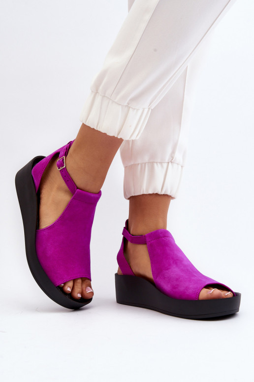 Zazoo 2914 Sandales femme en daim couleur rose Zazoo 2914 Sandales femme en daim couleur rose