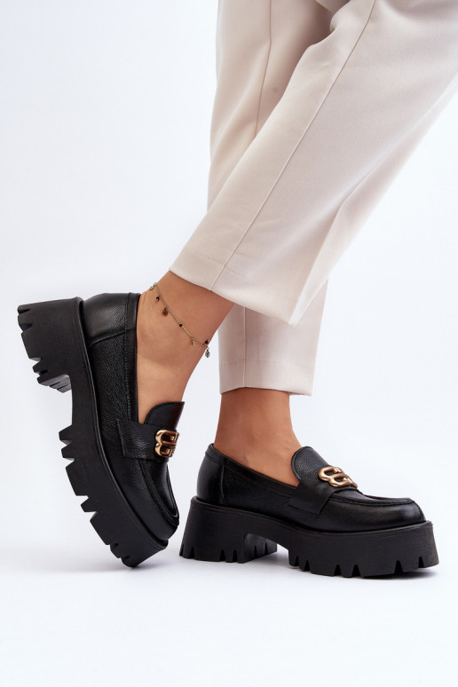 Zazoo 20164 Féminin Mocassins Fabriqué en cuir naturel couleur noire Zazoo 20164 Féminin Mocassins Fabriqué en cuir naturel couleur noire
