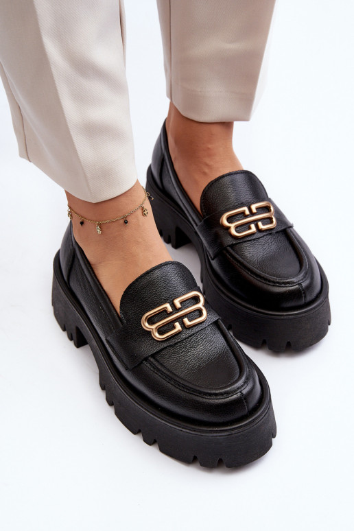 Zazoo 20164 Féminin Mocassins Fabriqué en cuir naturel couleur noire Zazoo 20164 Féminin Mocassins Fabriqué en cuir naturel couleur noire