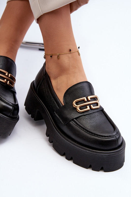 Zazoo 20164 Féminin Mocassins Fabriqué en cuir naturel couleur noire Zazoo 20164 Féminin Mocassins Fabriqué en cuir naturel couleur noire