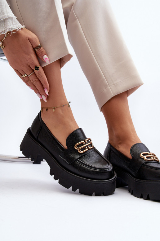 Zazoo 20164 Féminin Mocassins Fabriqué en cuir naturel couleur noire Zazoo 20164 Féminin Mocassins Fabriqué en cuir naturel couleur noire