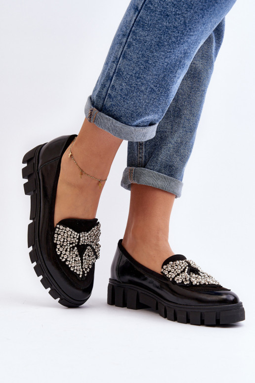 Mocassins laqués Féminin Laura Messi 2785 couleur noire Mocassins laqués Féminin Laura Messi 2785 couleur noire