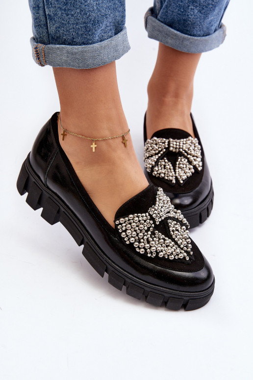 Mocassins laqués Féminin Laura Messi 2785 couleur noire Mocassins laqués Féminin Laura Messi 2785 couleur noire