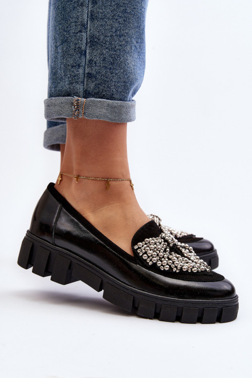 Mocassins laqués Féminin Laura Messi 2785 couleur noire Mocassins laqués Féminin Laura Messi 2785 couleur noire