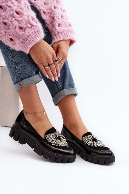 Mocassins laqués Féminin Laura Messi 2785 couleur noire Mocassins laqués Féminin Laura Messi 2785 couleur noire