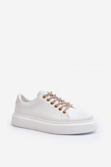 Peau Féminin baskets CheBello 4362 couleur blanche