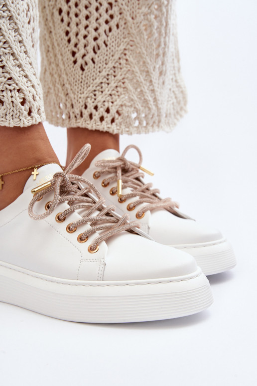 Peau Féminin baskets CheBello 4362 couleur blanche Peau Féminin baskets CheBello 4362 couleur blanche