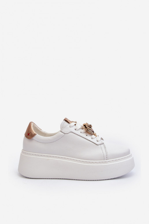 Féminin Peau Chaussures modèle baskets CheBello 4411 couleur blanche Féminin Peau Chaussures modèle baskets CheBello 4411 couleur blanche