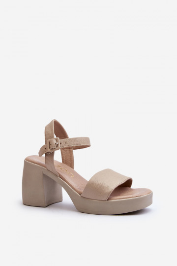Sandales Zazoo 40386 pour femmes couleur sable