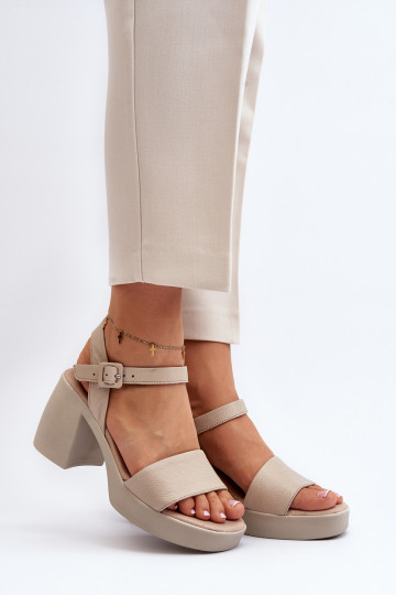 Zazoo 40386 Féminin Sandales pour femmes Klocke beige 2