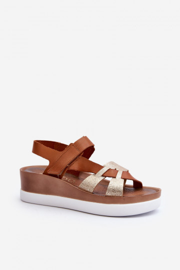 Sandales Zazoo 40397 pour femmes avec plateforme couleur marron 2