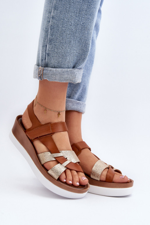 Zazoo 40397 Féminin Sandales pour femmes avec une plateforme marron Zazoo 40397 Féminin Sandales pour femmes avec une plateforme marron