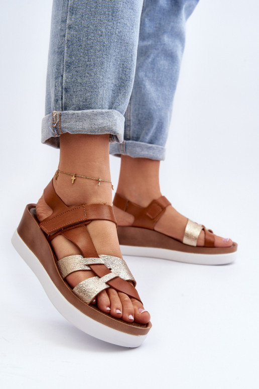 Zazoo 40397 Féminin Sandales pour femmes avec une plateforme marron Zazoo 40397 Féminin Sandales pour femmes avec une plateforme marron