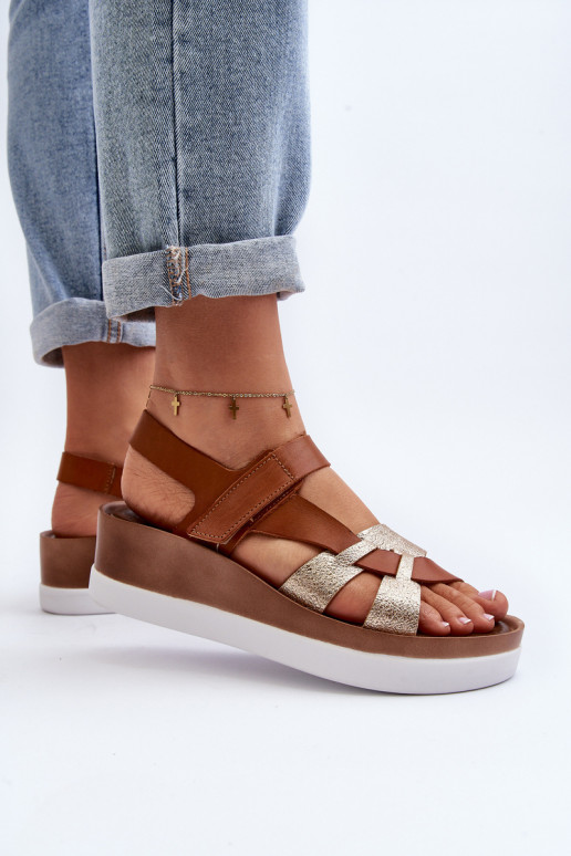 Zazoo 40397 Féminin Sandales pour femmes avec une plateforme marron Zazoo 40397 Féminin Sandales pour femmes avec une plateforme marron