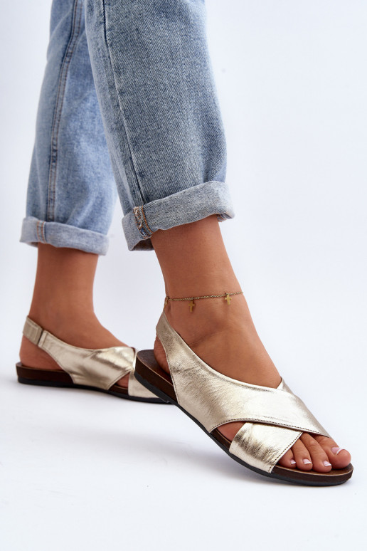 Zazoo 40407 des sandales Peau Féminin couleur dorée Zazoo 40407 des sandales Peau Féminin couleur dorée