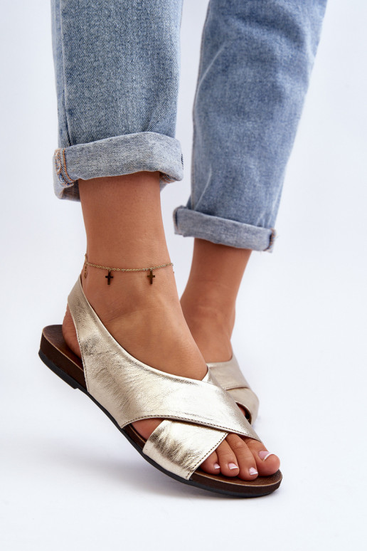 Zazoo 40407 des sandales Peau Féminin couleur dorée Zazoo 40407 des sandales Peau Féminin couleur dorée