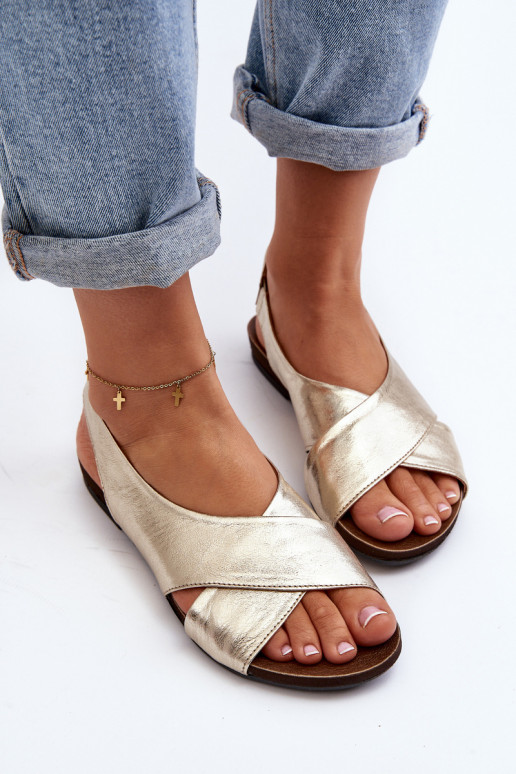 Zazoo 40407 des sandales Peau Féminin couleur dorée Zazoo 40407 des sandales Peau Féminin couleur dorée