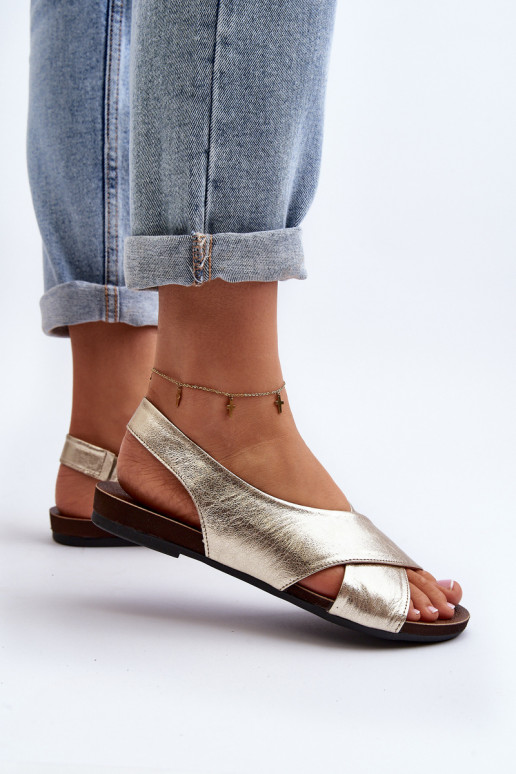 Zazoo 40407 des sandales Peau Féminin couleur dorée Zazoo 40407 des sandales Peau Féminin couleur dorée