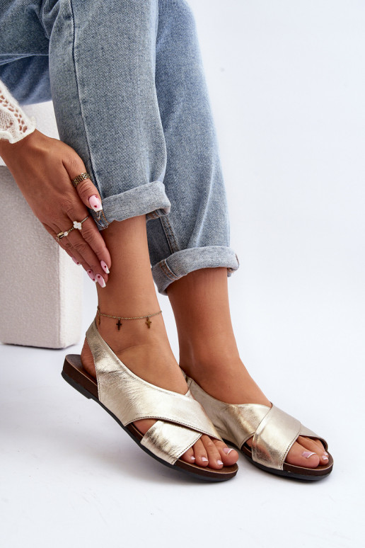 Zazoo 40407 des sandales Peau Féminin couleur dorée Zazoo 40407 des sandales Peau Féminin couleur dorée