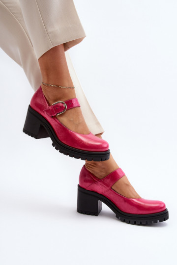 Chaussures en cuir verni Zazoo 20166 couleur rose 2