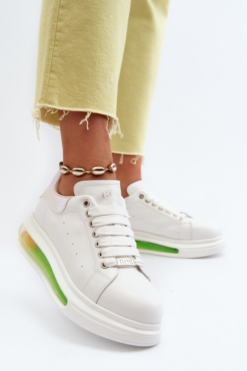 Chaussures modèle baskets Féminin Peau GOE NN2N4029 couleur blanche