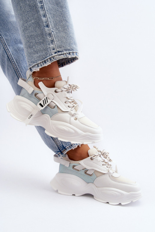 Chaussures modèle baskets Féminin GOE NN2N4039B couleur blanche