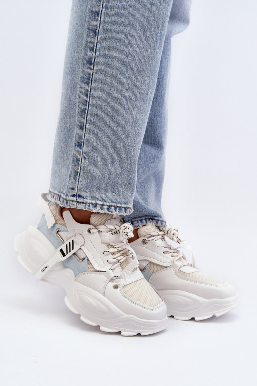 Chaussures modèle baskets Féminin GOE NN2N4039B couleur blanche