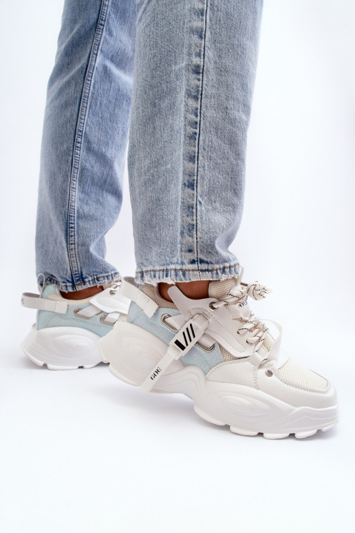 Chaussures modèle baskets Féminin GOE NN2N4039B couleur blanche