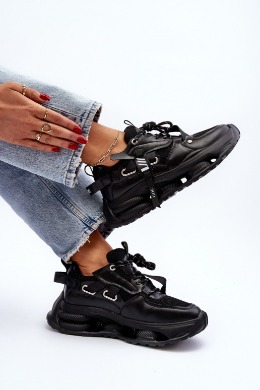 Chaussures modèle baskets Féminin GOE NN2N4040 couleur noire Chaussures modèle baskets Féminin GOE NN2N4040 couleur noire