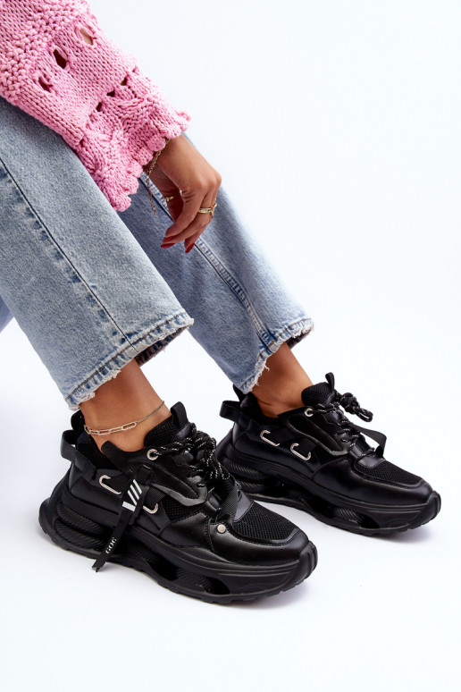 Chaussures modèle baskets Féminin GOE NN2N4040 couleur noire Chaussures modèle baskets Féminin GOE NN2N4040 couleur noire