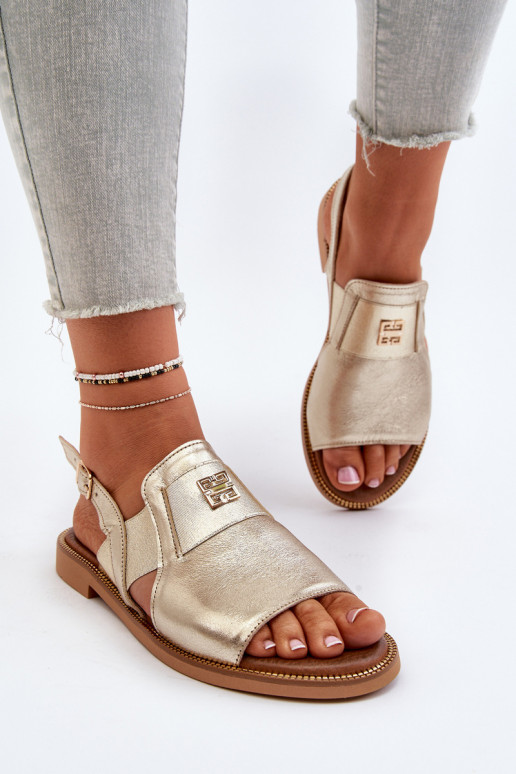 Zazoo 40385 Féminin Sandales pour femmes couleur dorée Zazoo 40385 Féminin Sandales pour femmes couleur dorée