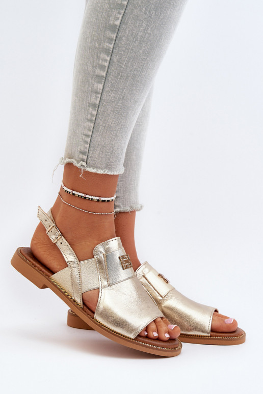 Zazoo 40385 Féminin Sandales pour femmes couleur dorée Zazoo 40385 Féminin Sandales pour femmes couleur dorée