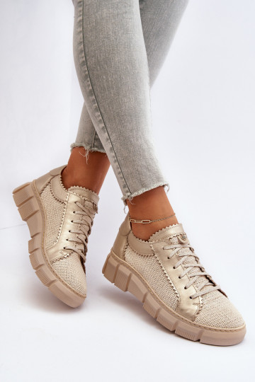 Chaussures en cuir pour femmes Tai turiciejka 05850-22 couleur ivoire 2