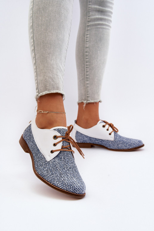 Peau chaussures Féminin avec des talons larges Il fautciejka 06461-17 couleur bleue Peau chaussures Féminin avec des talons larges Il fautciejka 06461-17 couleur bleue